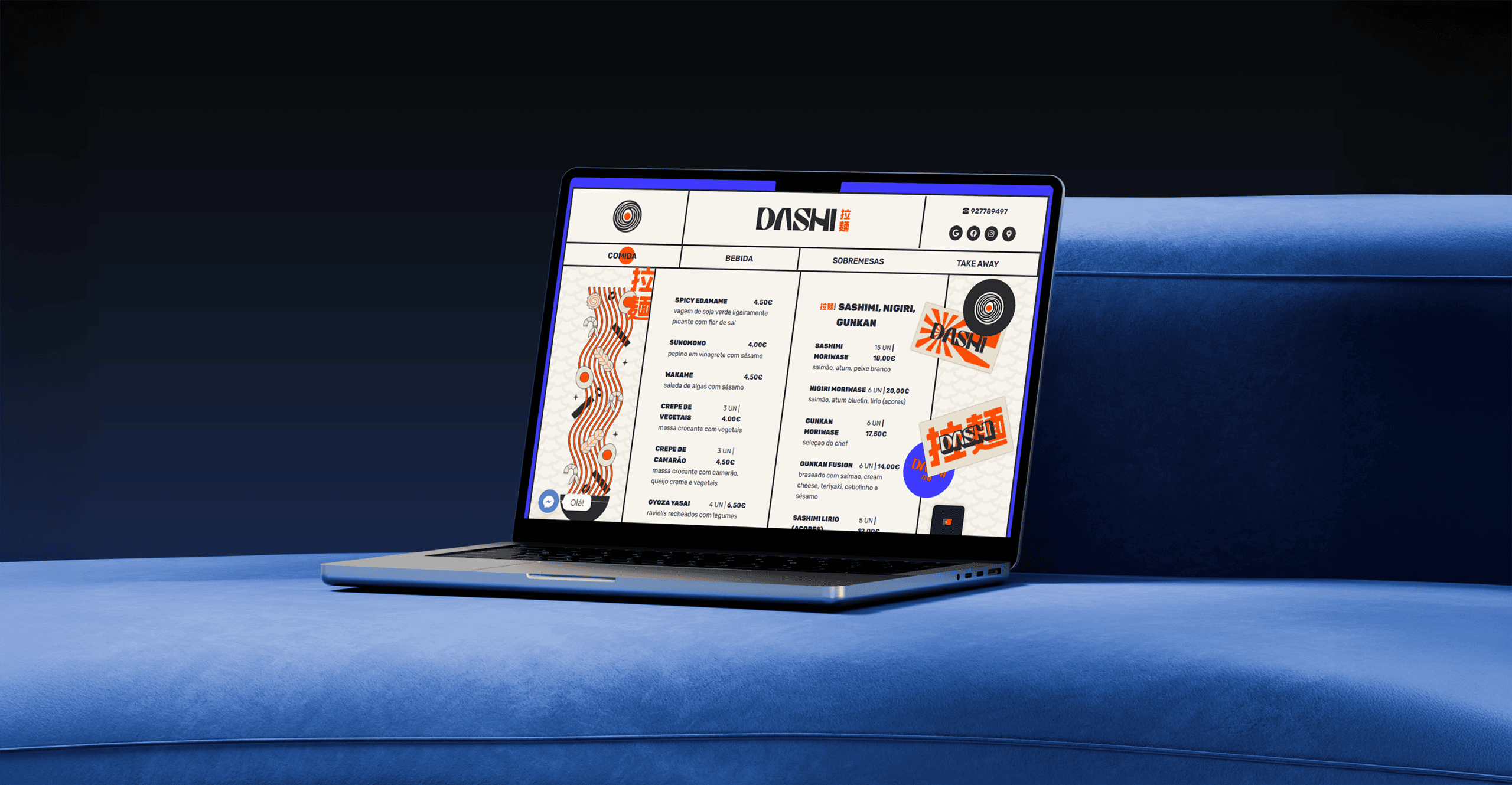 DASHI — menu digital para restaurante